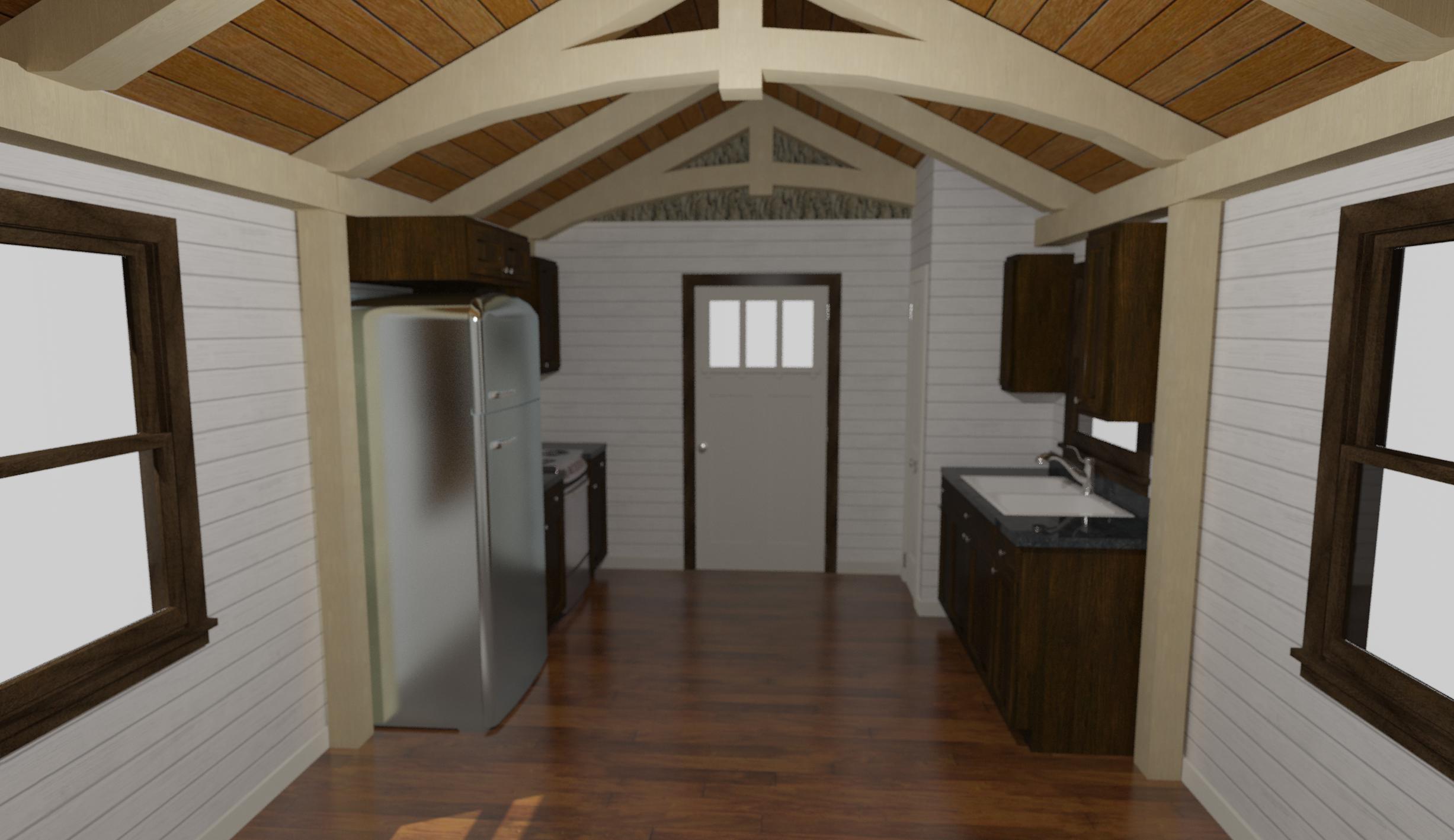 Hearthstone's New Tiny Home Design Kitchen View Hearthstone Homes